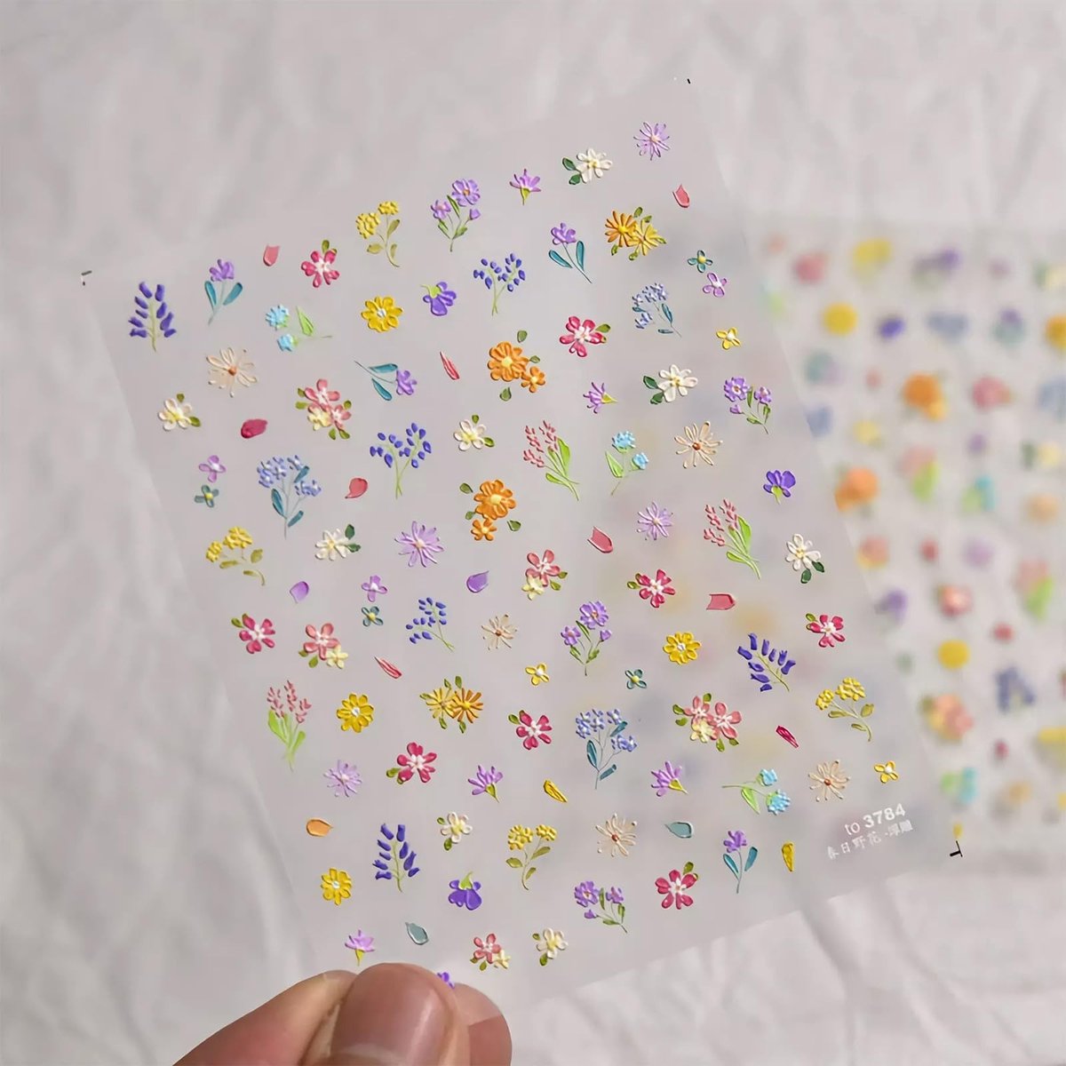 Dailygoods- Nagelstickers Bloemen 3D - Zelfklevend - Nagelkunst Accessoires - Eenvoudig in gebruik - Hoogwaardige materialen - Perfect voor manicure - Nageldecoraties