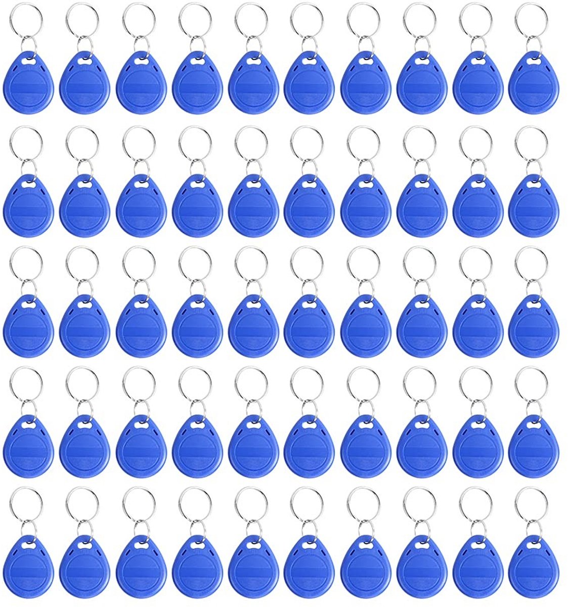 Dailygoods- Toegangscontrole Kaarten 50 stuks - ID-kaart/Tag - 125 KHz - ABS - Blauw - Kaartleesafstand 0.2-1cm - Identificatiekaart