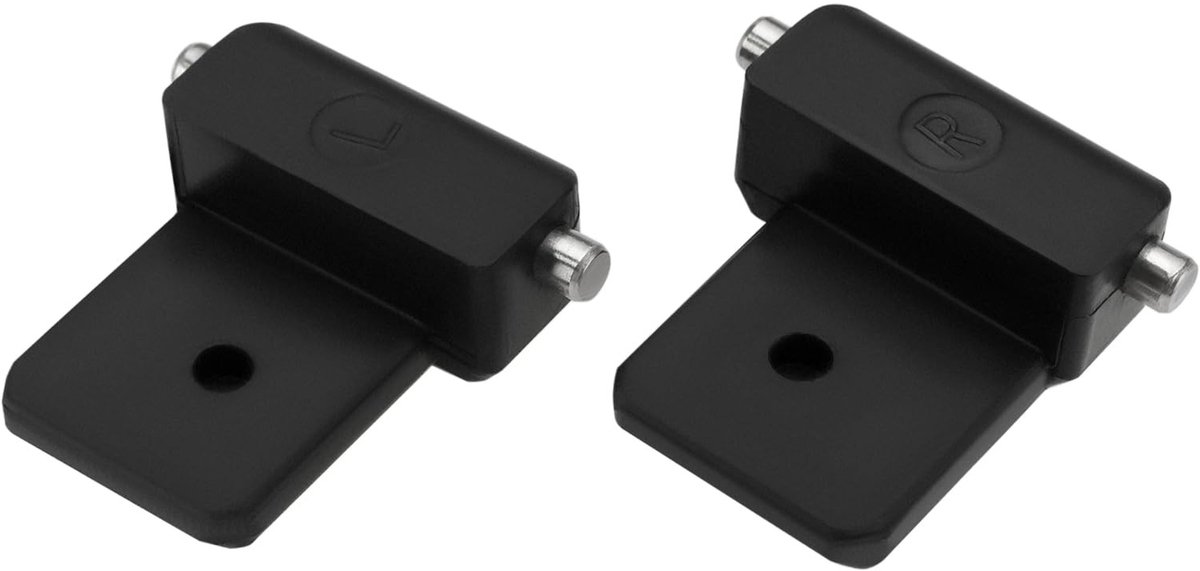 Dailygoods- Camperbusblindscharnierreparatie Zwart - Scharnier Reparatie Plaat - Compatibel met Ducato/Transit/Sprinter - Kunststof/Metaal - Eenvoudig te Installeren
