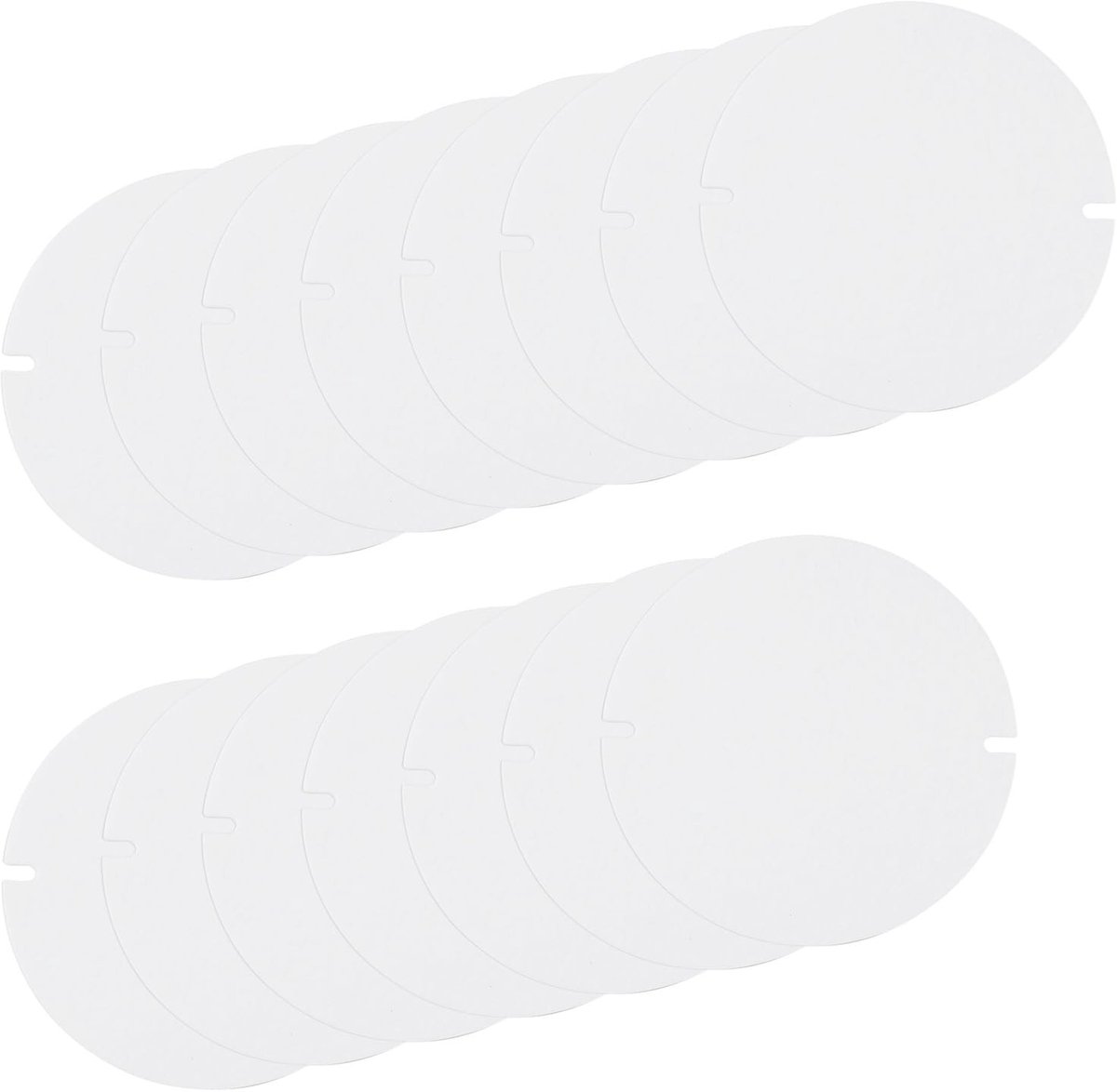 Dailygoods- Kachelpijp Pakking 15 Stuks - Afdichtingsringen - Hittebestendig tot 1200 °C - Diameter 155mm - Dikte 2mm - Calcium Magnesium Silicaat Vezels - Afdichtingsring