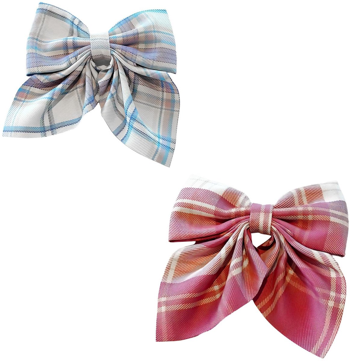 Dailygoods- Haarspelden Hoge Kwaliteit - Satijnen Strik - Paardenstaart-accessoires - Dames/Meisjes - 2 Stuks - Duurzaam en Elegant - Haaraccessoires