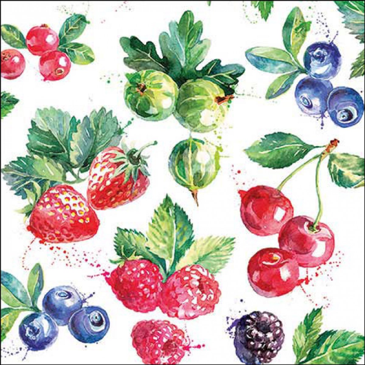 Lunch servetten Sweet fruits - Ambiente - 33x33 cm