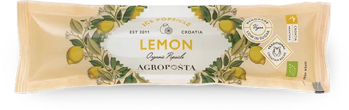 Agroposta - Ice Popsicles Citroen BIO / ijsjes - 50 sachets