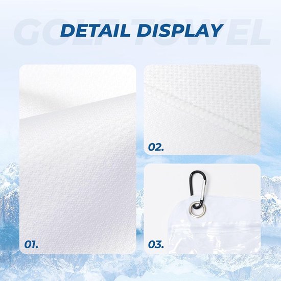 Koelhanddoek - IJshanddoek - Sport en Outdoor - Directe Koeling - 100 x 30 cm - Marmer — afbeelding 5