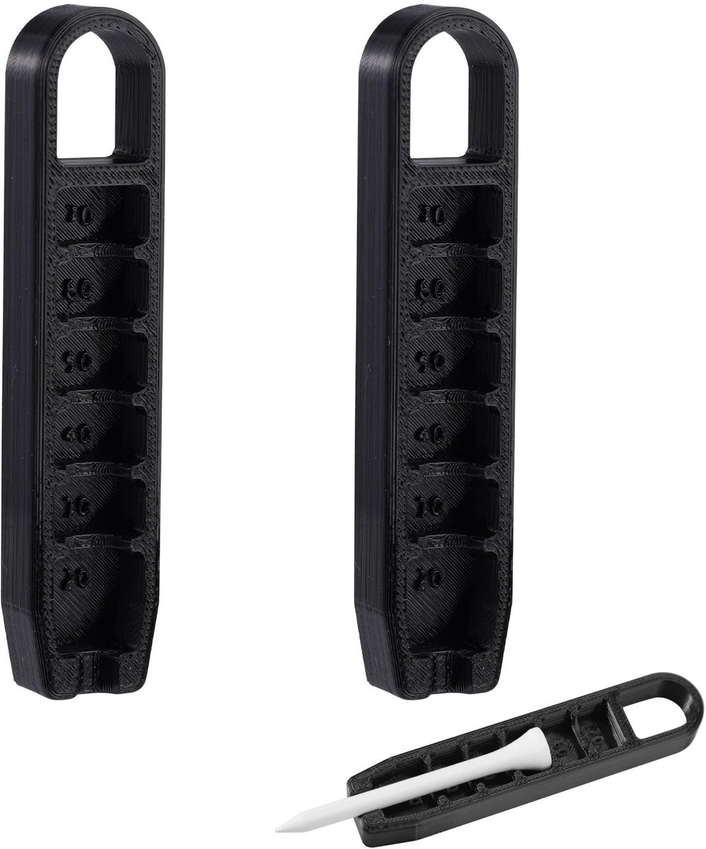 Dailygoods- Golf Tee Hoogteversteller 2 Stuks - Verstelbare Golf Tee - Trainingsaccessoires - Precisie Tool - Lichtgewicht - Hoogwaardig PLA Materiaal - Golfaccessoires