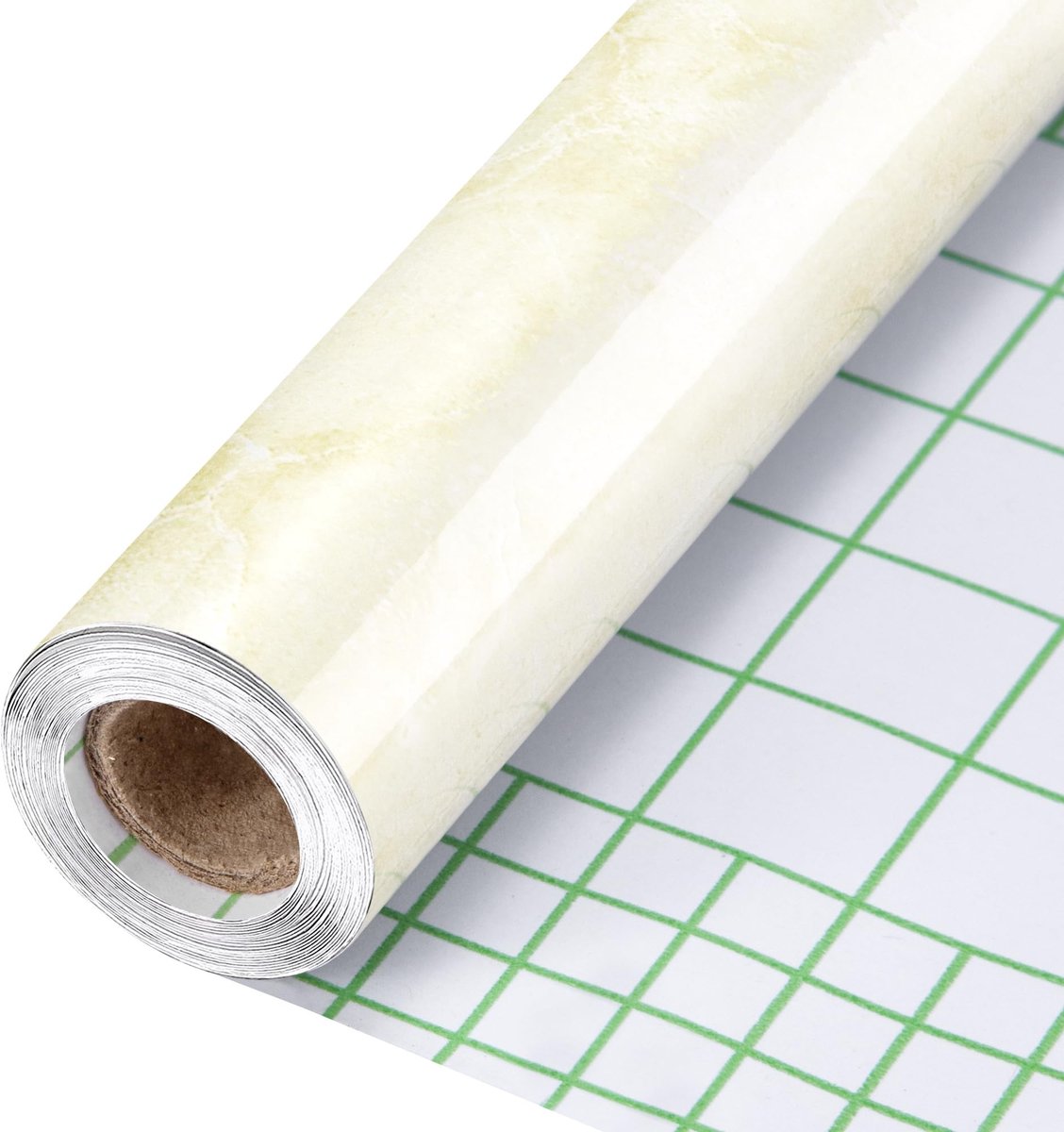 Dailygoods- Marmerfolie 40 x 300 cm - Zelfklevend - Waterdicht - PVC - Ondergrond voor meubels - Onderhoudsvriendelijk - Stijlvolle uitstraling - Marmerbehang