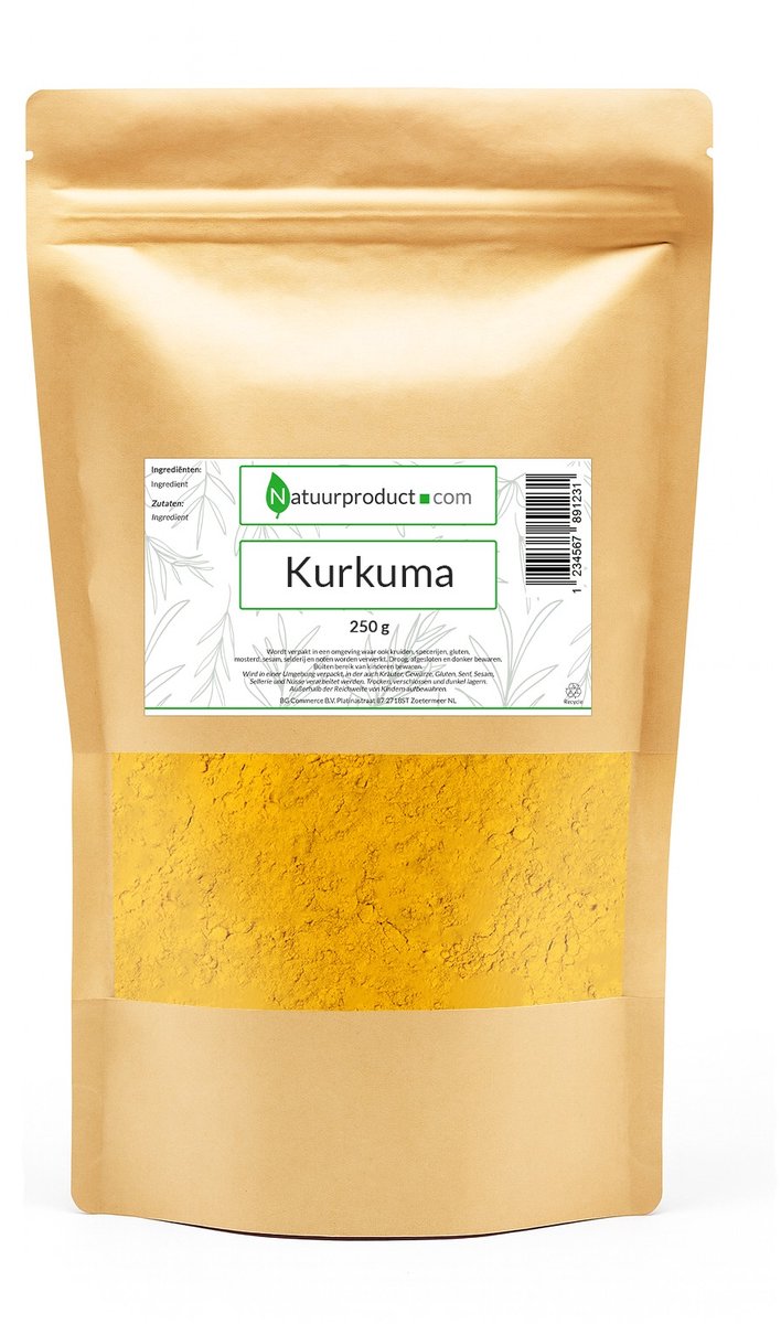 Kurkuma Poeder - Natuurproduct - 100% Natuurzuiver & Premium Kwaliteit - 1000g