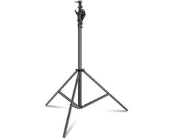 Andoer 4m/157in Lichtstandaard 2-in-1 Verstelbare Boom Lichtstandaard Multifunctioneel Statief Heavy Duty 5kg/11lbs Draagvermogen met Zandzak 1/4" 3/8" Schroef voor Statief Softbox Studio Strobe