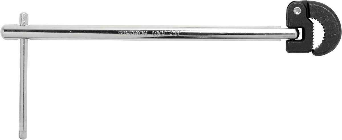 Wastafelmoersleutel - Kraan sleutel - Kraan reparatie - Traploos verstelbaar - 11 inch - Chroom