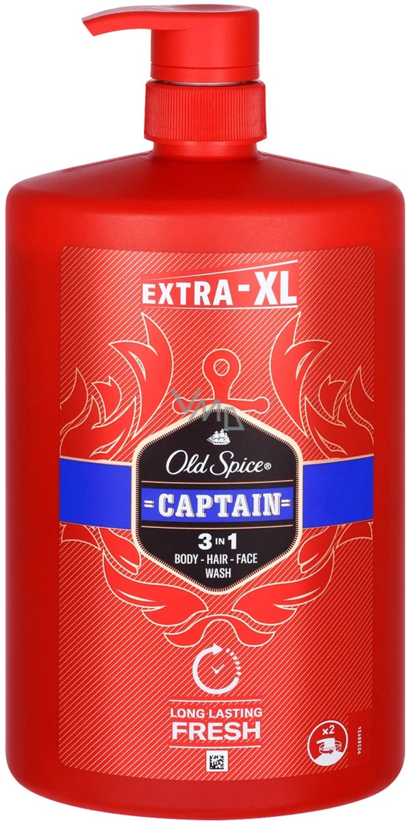 Captain Shower Gel + Shampoo - Shower Gel For Body And Hair