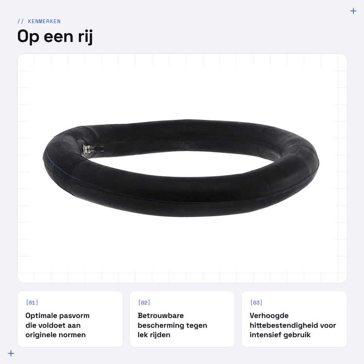 Dailygoods- Binnenband 90/100-14 - Achterband - Motorfietsen - Premium Rubberen Motoraccessoires - Hittebestendig - Betrouwbare Vervanging - Motorband