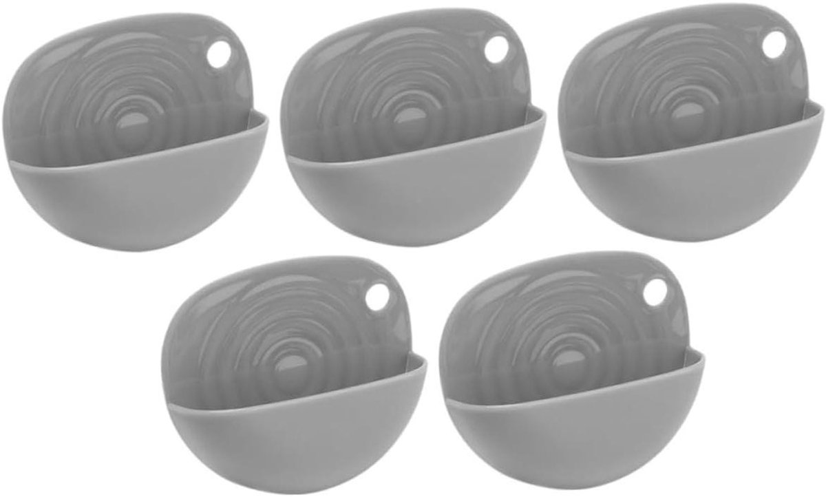 Mini wasplank Zeepbakjes set Kleding reinigen Met zeepbakje 5 stuks Lichtgrijs
