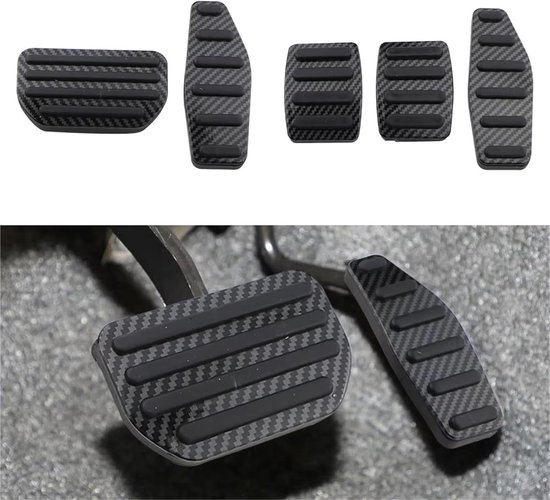 Autopedaal Covers - Pedaalhoezen - Verbeter Rijervaring - Antislip Ontwerp - 3 Stuks - Zwart — afbeelding 4