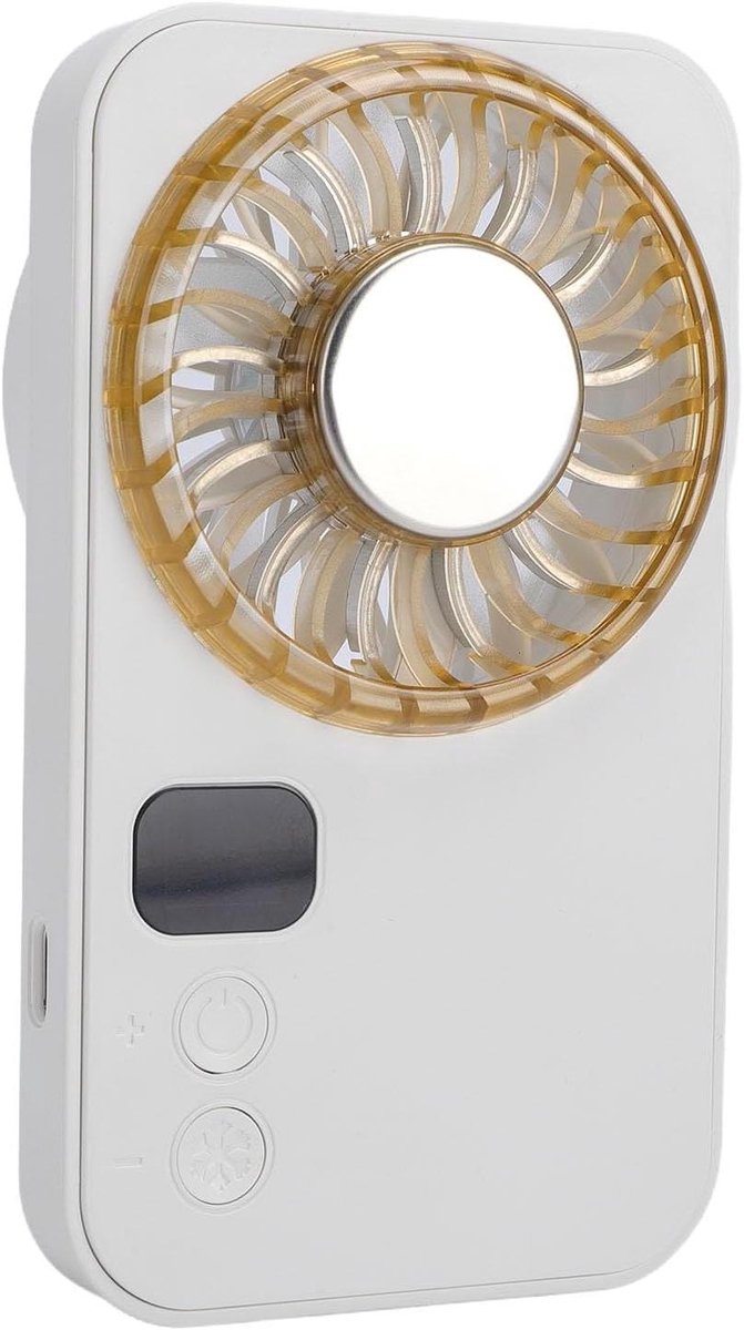 Draagbare Handventilator - Mini Ventilator Zakventilator - Snelle Koeling - Stille Werking - 77 x 38 cm - Wit