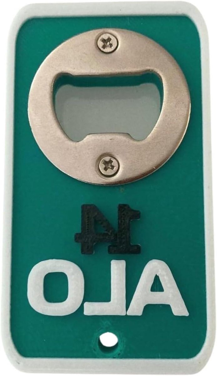 Flesopener - Bieropener - Drank Openen - 3D Geprint - N.v.t. - Wit