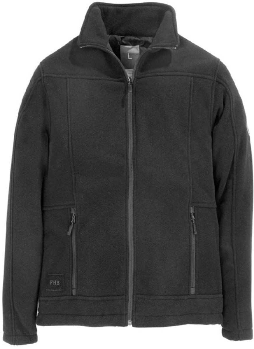 FHB ROMAN Fleecejack 78230 - Zwart - L