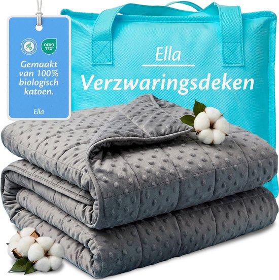 Ella Verzwaringsdeken Kind 3,2kg - Fleece OEKO-TEX Zwaartedeken 100 x 150cm - Weighted Blanket - Verzwaarde Deken