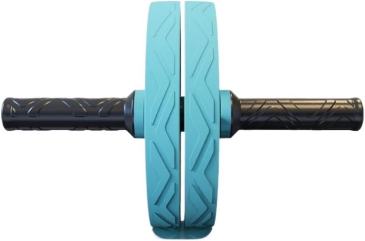 Buikwiel Trainingswiel - Core Trainer - Thuis Krachttraining - Bredere Wielen - 28.5cm Breed - Blauw