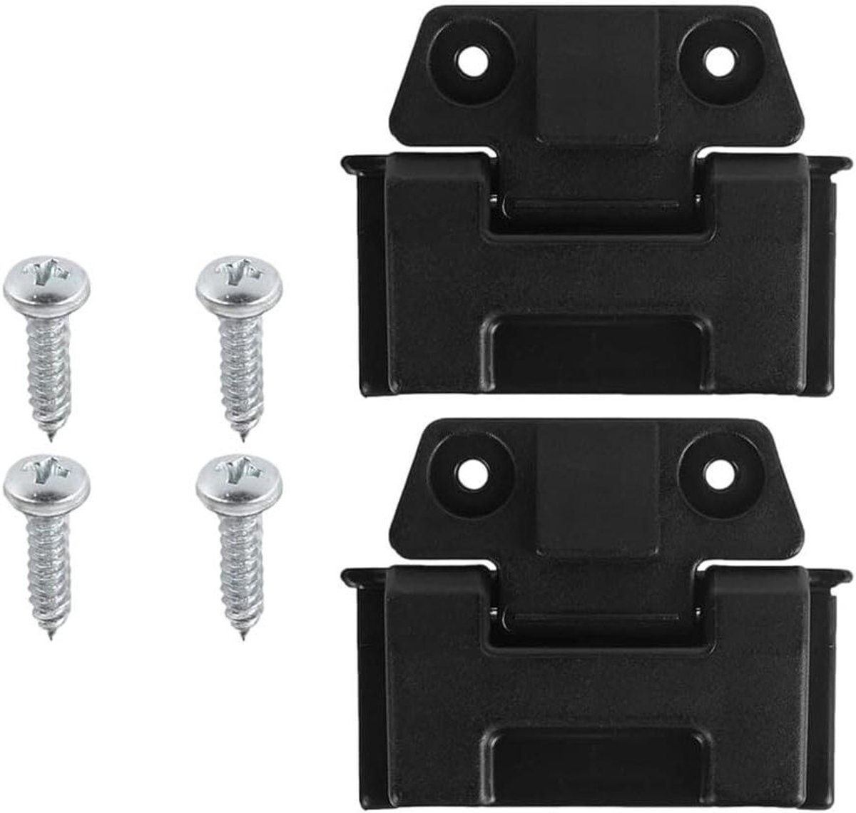 Koelbox Scharnieren - Reparatieset Deksel - Outdoor Reparatie - Robuuste Constructie - 2 of 4 Sets - Zwart