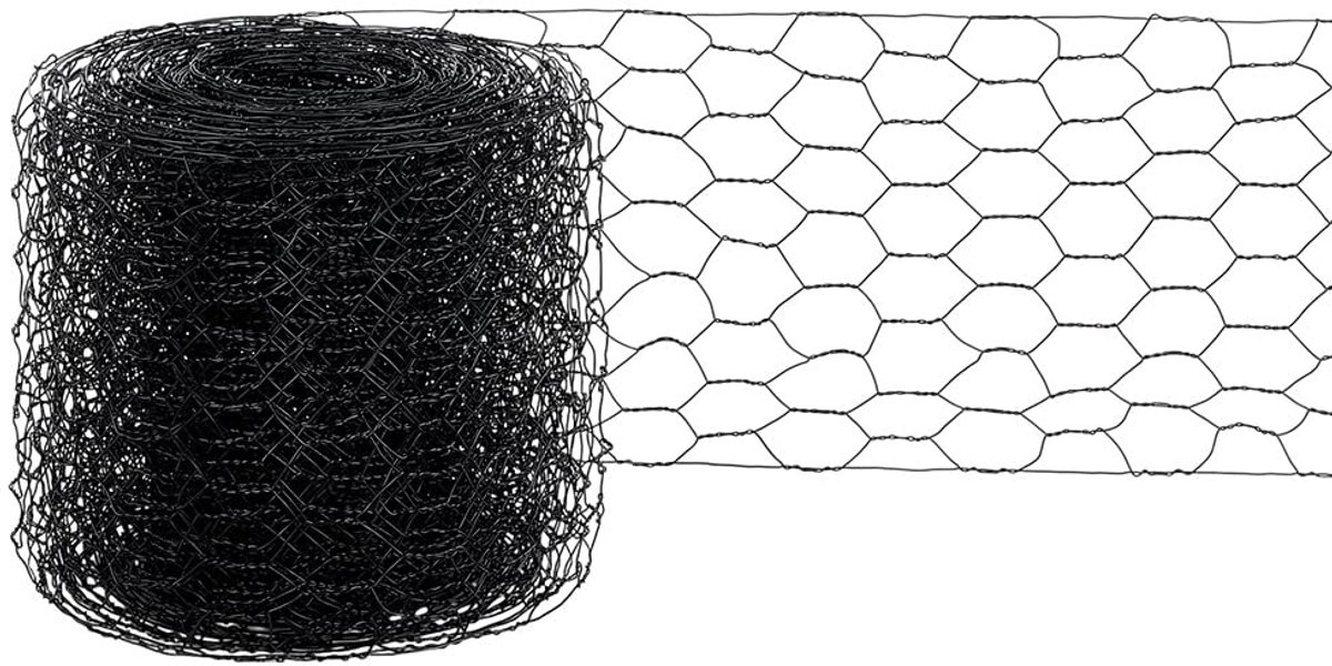 Dailygoods- Draadgaas 0,1 x 10 m - Zeshoekig Rooster - Kippengaas - Tuingaas - Lichtgewicht - Duurzaam IJzerdraad