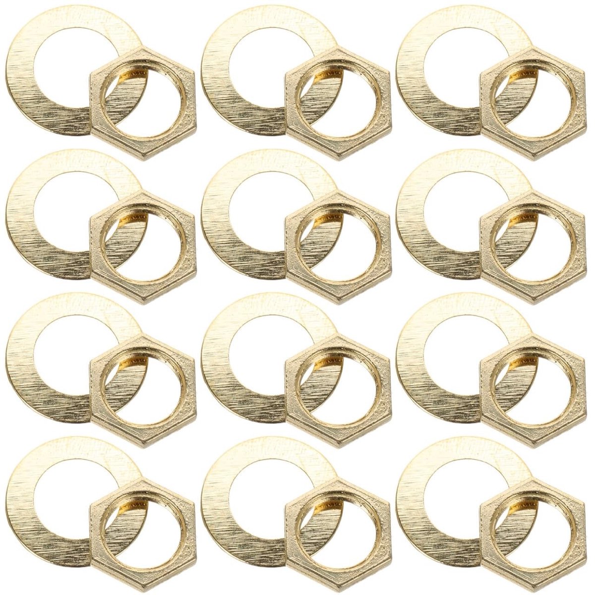Dailygoods- Horloge Onderdelen Set - Vervangende Moeren/Ringen - Montage Accessoires - Reparatie Horloge - Quartz Horloge - Goede Pasvorm - Horlogeonderdelen