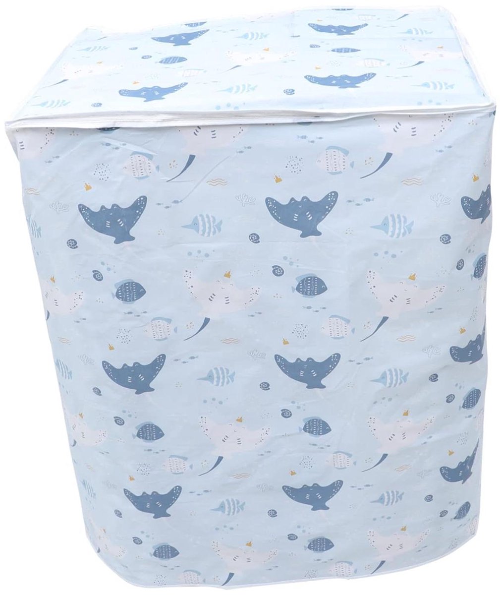 Wasmachine Deksel Apparaat Beschermer Apparaat Beschermen Waterdicht Materiaal 100 x 75 x 55 cm Hemelsblauw