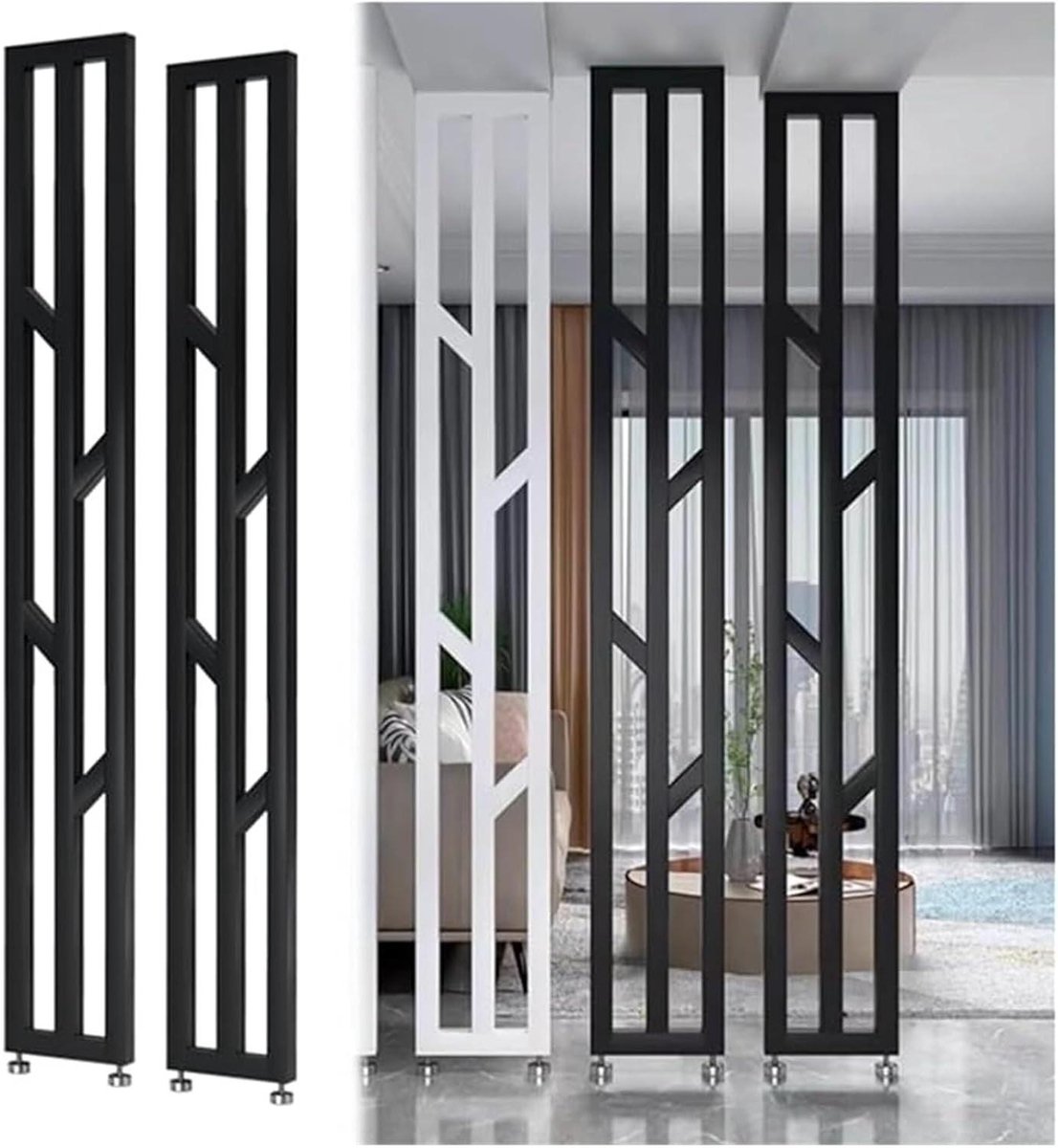 Ruimteverdeler Palen - Vloer tot Plafond - Ruimte Indelen - Boorvrije Montage - 240 Cm Hoo