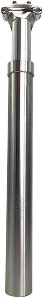 Verende Zadelpen - Fiets Schokdemper - Comfortabel Fietsen - Aluminiumlegering - 350mm Lengte - Zwart
