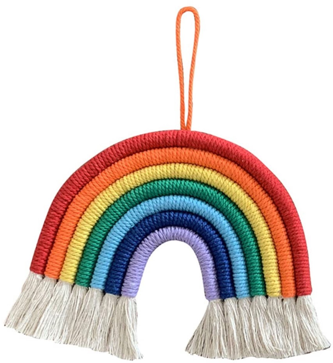 Dailygoods- Wanddecoratie Handgeweven - Katoenen Draad - Kinderen - Slaapkamer - 25x28cm - 7 Kleuren Combinaties - Duurzaam - Muurdecoratie