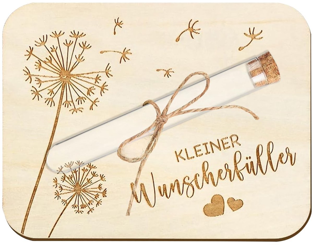 Dailygoods- Geldgeschenkverpakking Europese stijl - Wensvuller - Houten geschenkdoos - Enveloppen - Reageerbuisje - Duurzaam en veilig - Cadeauverpakking