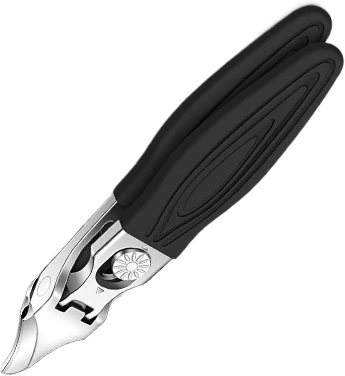 Puntige Nagelknipper - Schuine Tip - Teennagel Verzorging - Antispat Systeem - 10x2 cm - Zilver