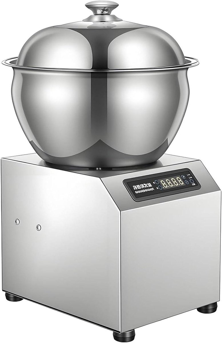 Deegmixer - Keukenmachine - Brood bakken - Krachtige motor - 8 kg capaciteit - Zilver