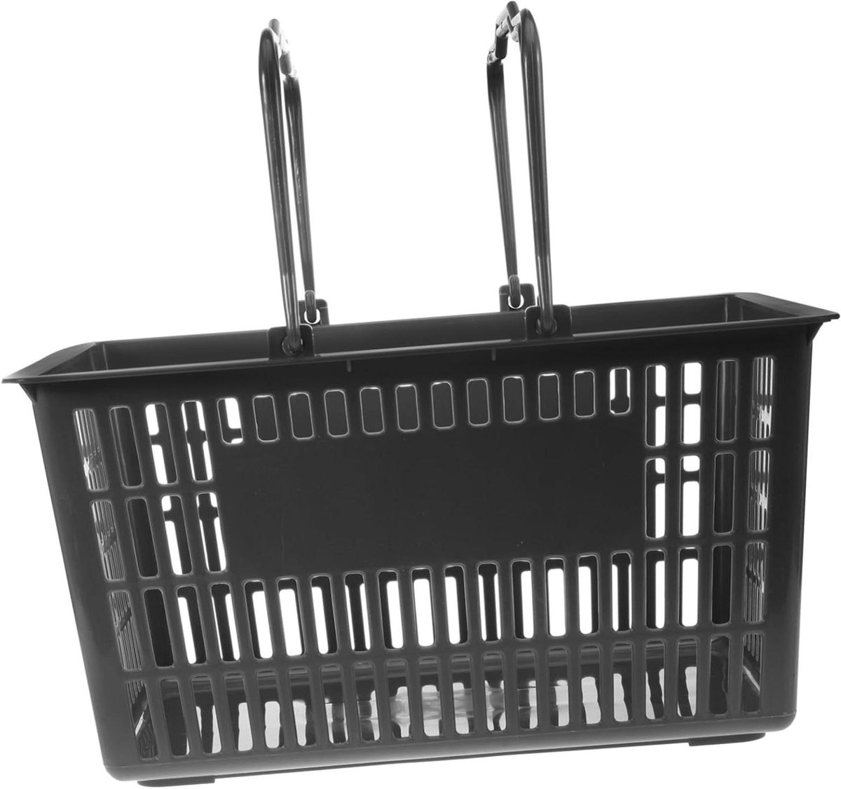 Opbergmand - Draagmand - Boodschappen doen - Ergonomisch handvat - 39x29x20cm - Donkergrijs