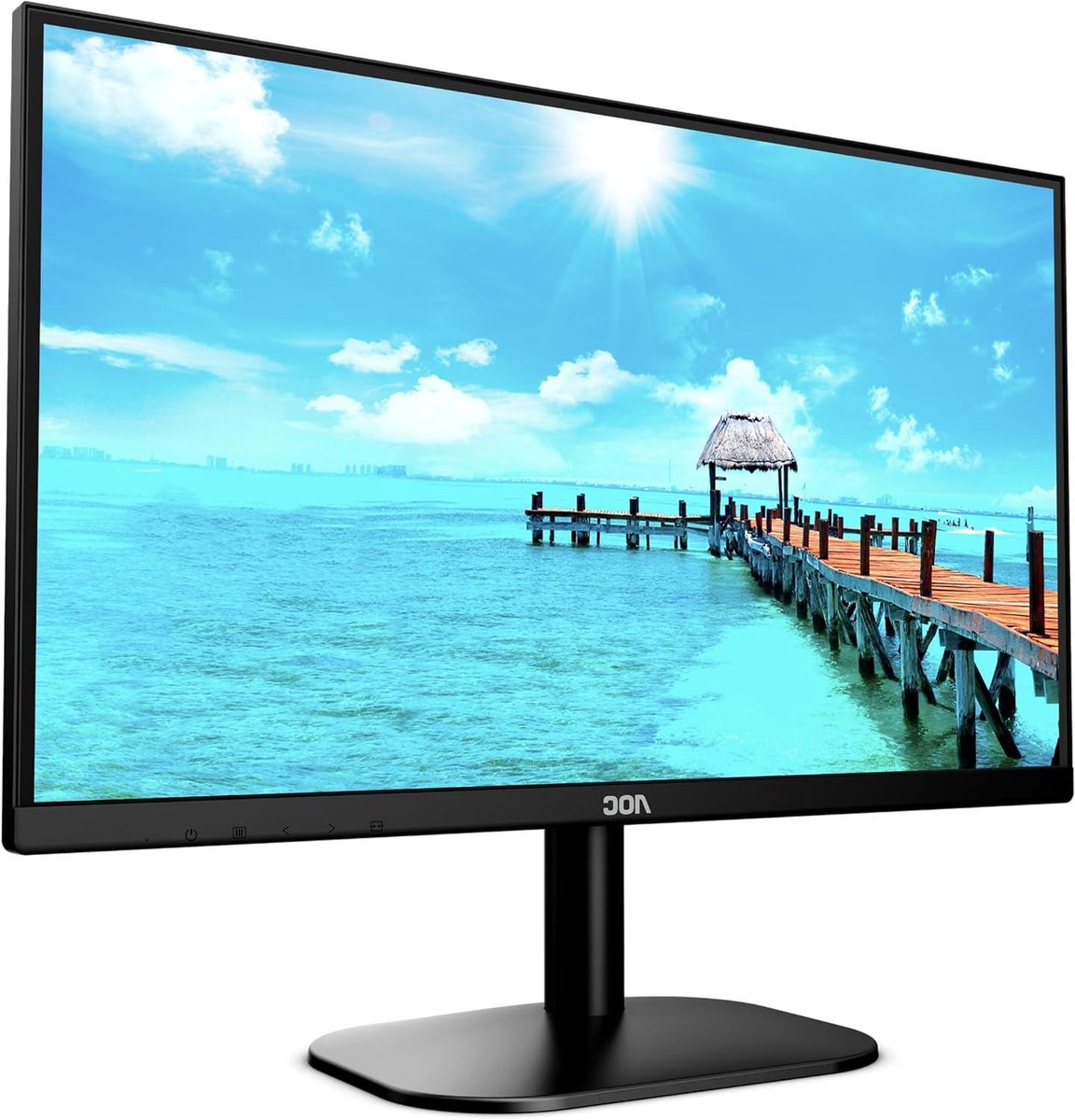 Monitor LED - Full HD - Beeldweergave Werk - Snelle Responstijd - 22 Inch - Zwart