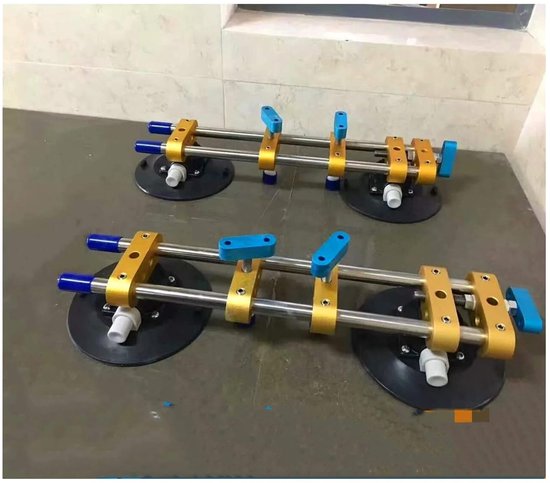 Zuignappen Naad Setter - Nivelleringsgereedschap Aanrecht - Naden Verbinden - Dubbele Zuignappen - 6 Inch - Zwart — afbeelding 3