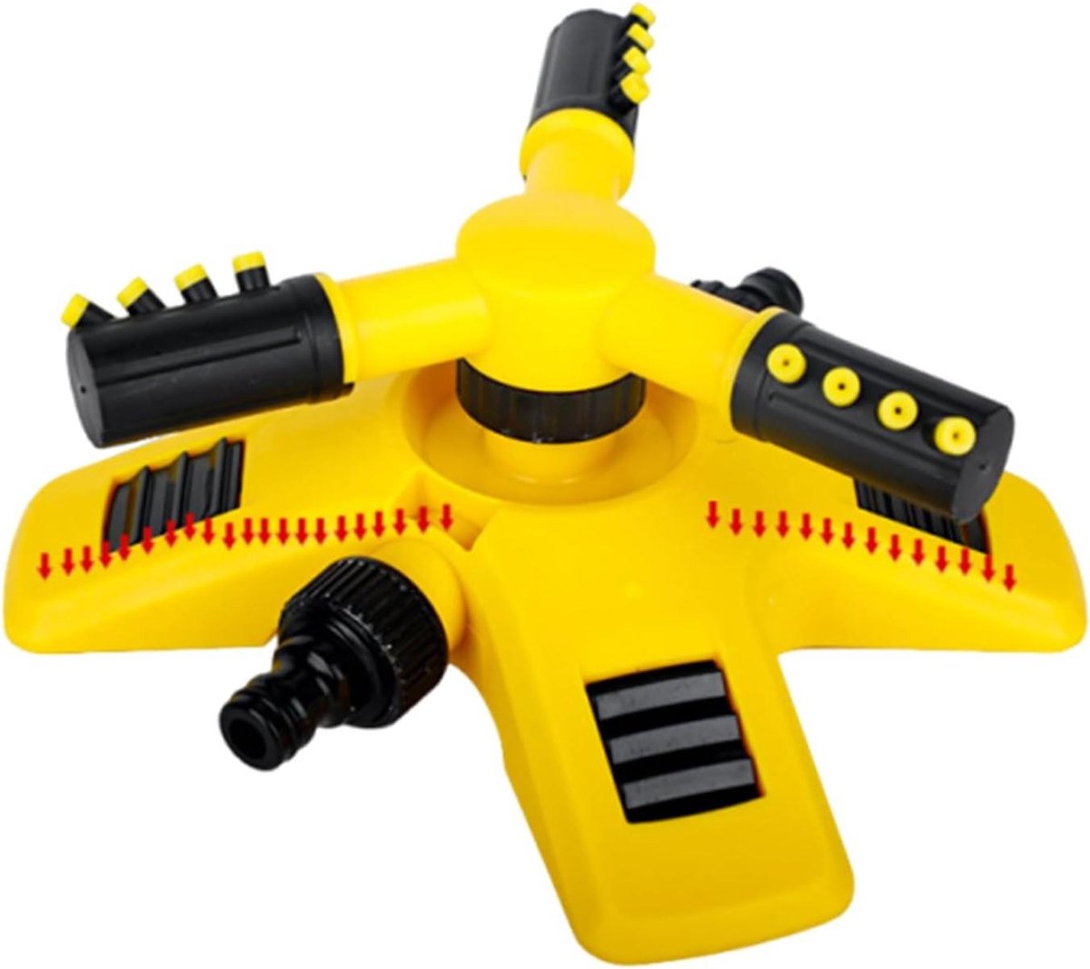 Gazonsproeier Roterend - Gras sprinkler - Gazon Besproeien - 360 Graden Dekking - 28.9 x 18 x 9.1 cm - Geel