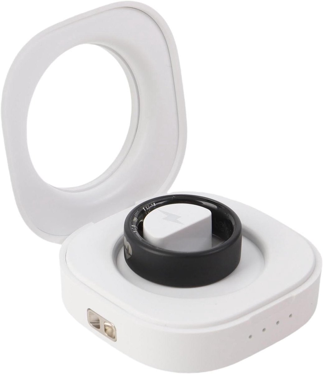 Slimme Ring - Gezondheidsring Fitness Tracker - Activiteiten Monitoren - Roestvrij Staal - Maat 12 - Zilver