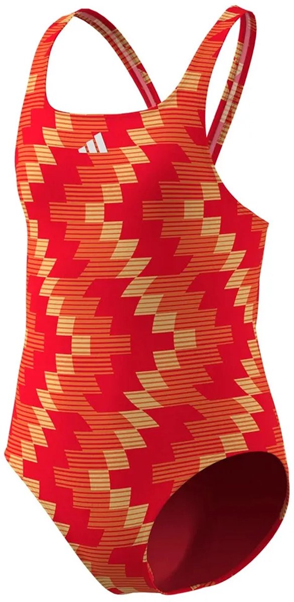 Adidas Football Aop Zwemkleding 13-14 Years Meisje Rood