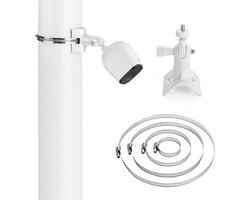 Verstelbare Wandbeugel voor Camera met 1/4" Schroef, 360° Draaiing, Geschikt voor Buitengebruik, Compatibel met Ring, Eufy, Wyze en Arlo Cameras