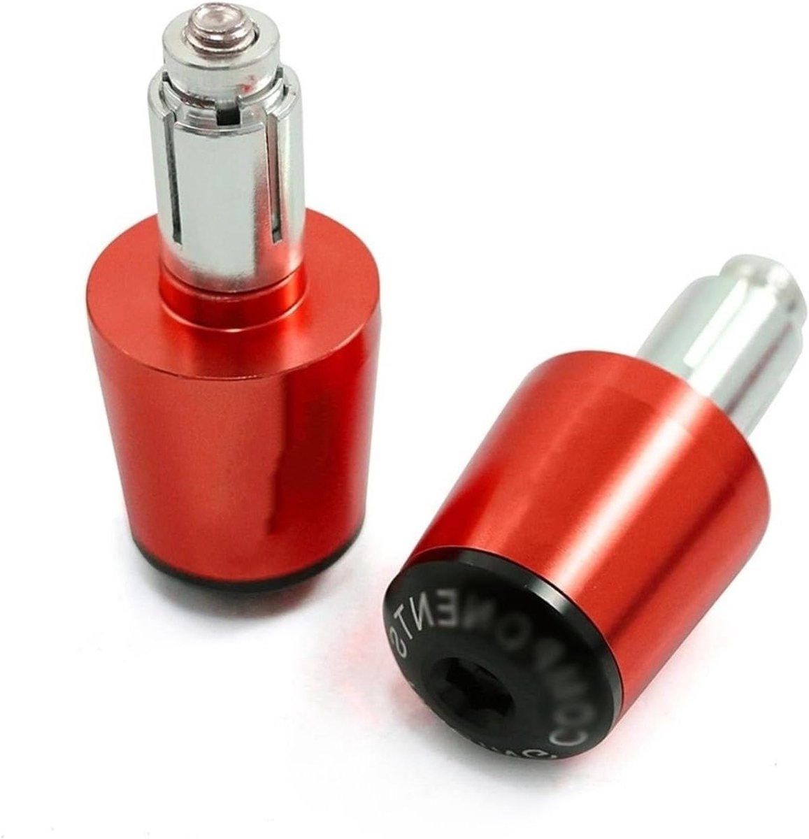 Motorfiets Stuuruiteinden - Handvat Pluggen - Motor Beschermen - CNC Aluminium - 22 MM - Oranje