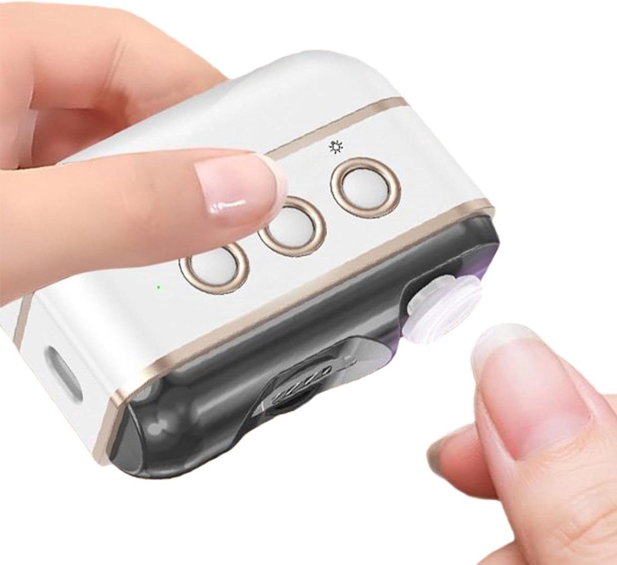Elektrische Nagelknipper - Nagelverzorging Tool - Nagels Knippen - Geluidsarme Motor - Draagbaar Formaat - Wit