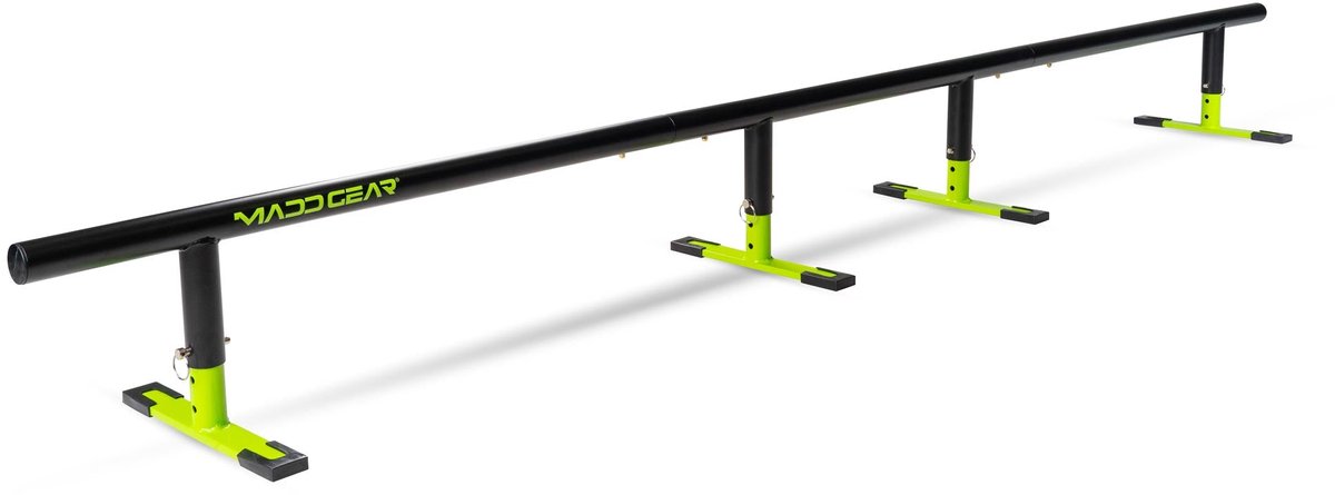 Grind Rail MGP 99inch/251cm Voor Stuntsteps Skateboards & Skates Staal Makkelijk Opbouwen Zwart
