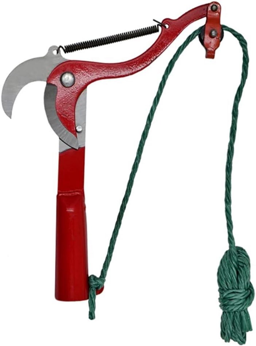 Boomtrimmer Tuinschaar - Takkenschaar Snoeischaar - Fruit Plukken - Hoog Koolstofstaal - 30 cm - Rood
