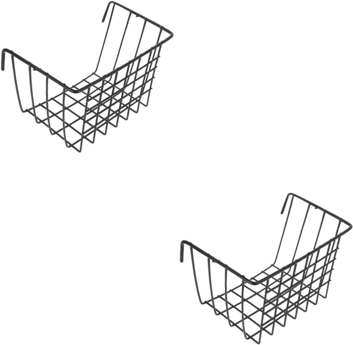 Hooi Voerbak - Hooi Dispenser - Knaagdier Voeren - Duurzaam Metalen Frame - 19.5x12.5x11.5cm - Zwart