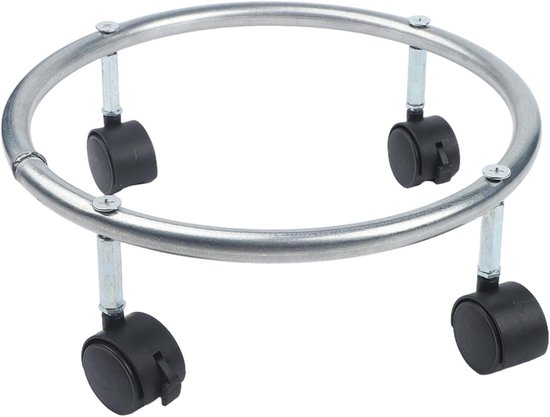 Propaan Tank Dolly - Gas Cilinder Cart - Veilig Verplaatsen - Met Remmen - 100LB Capaciteit - Zilver — afbeelding 5