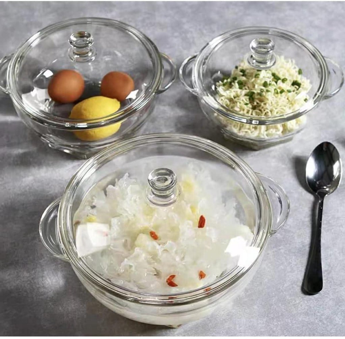 Glazen Ovenschaal - Braadpan Serveerschaal - Maaltijden Bereiden - Hittebestendig Glas - 1700 ml - Transparant
