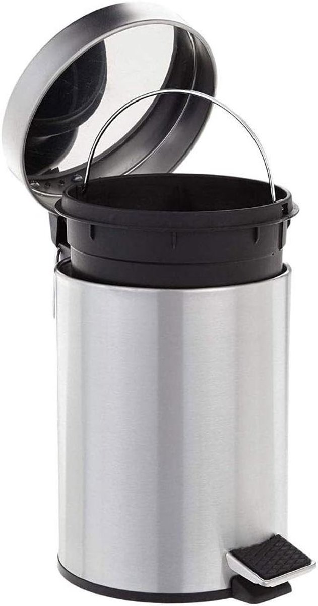 Pedal Bin - Afvalbak Pedaal - Keuken Afval - Roestvrij Staal - 3 Liter - Chroom