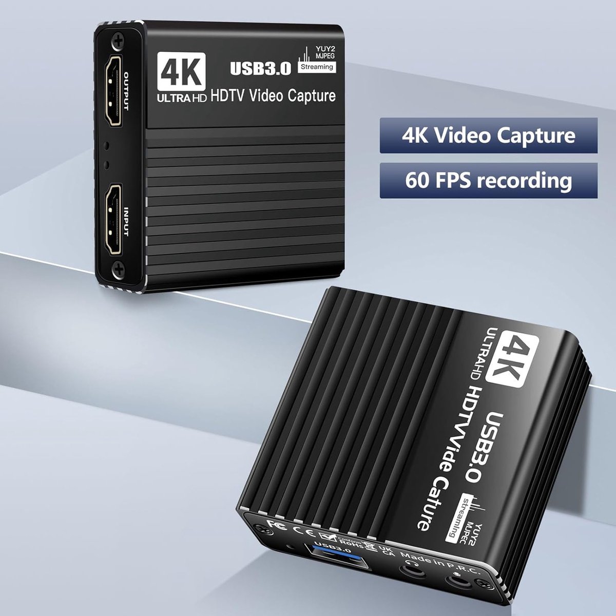 Capture Card - Video Opnameapparaat - Streaming Live - Lage Latentie - 4K 60FPS - Zwart thumbnail 6