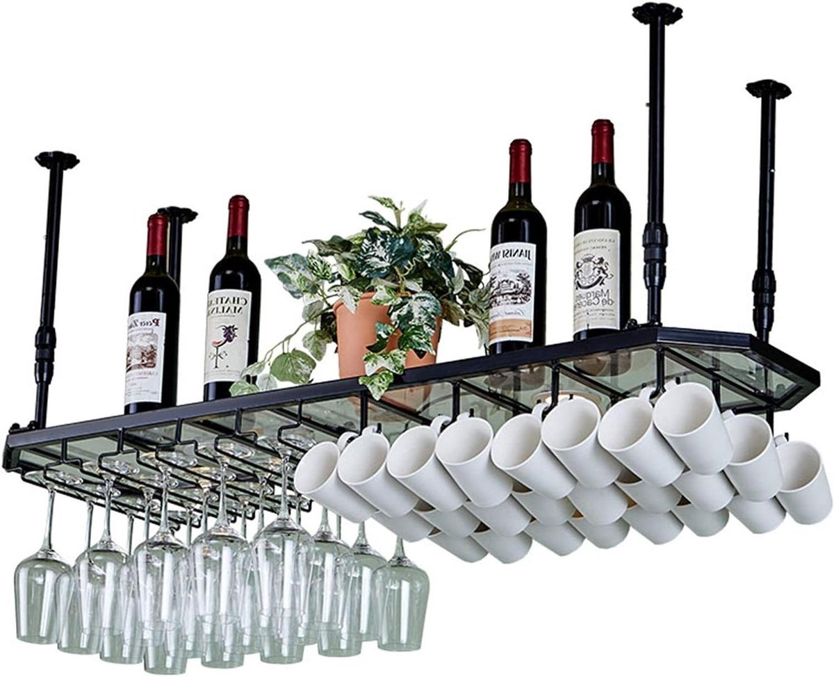Wijnrek - Wijnopslag - Keuken Organiseren - Industrieel Ontwerp - 100x35x30cm - Brons