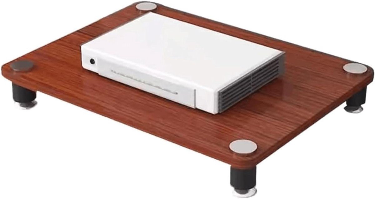 Hifi Rek - Audio Meubel - Apparatuur Opbergen - Efficiënte Ventilatie - 60x40x70cm - Bruin